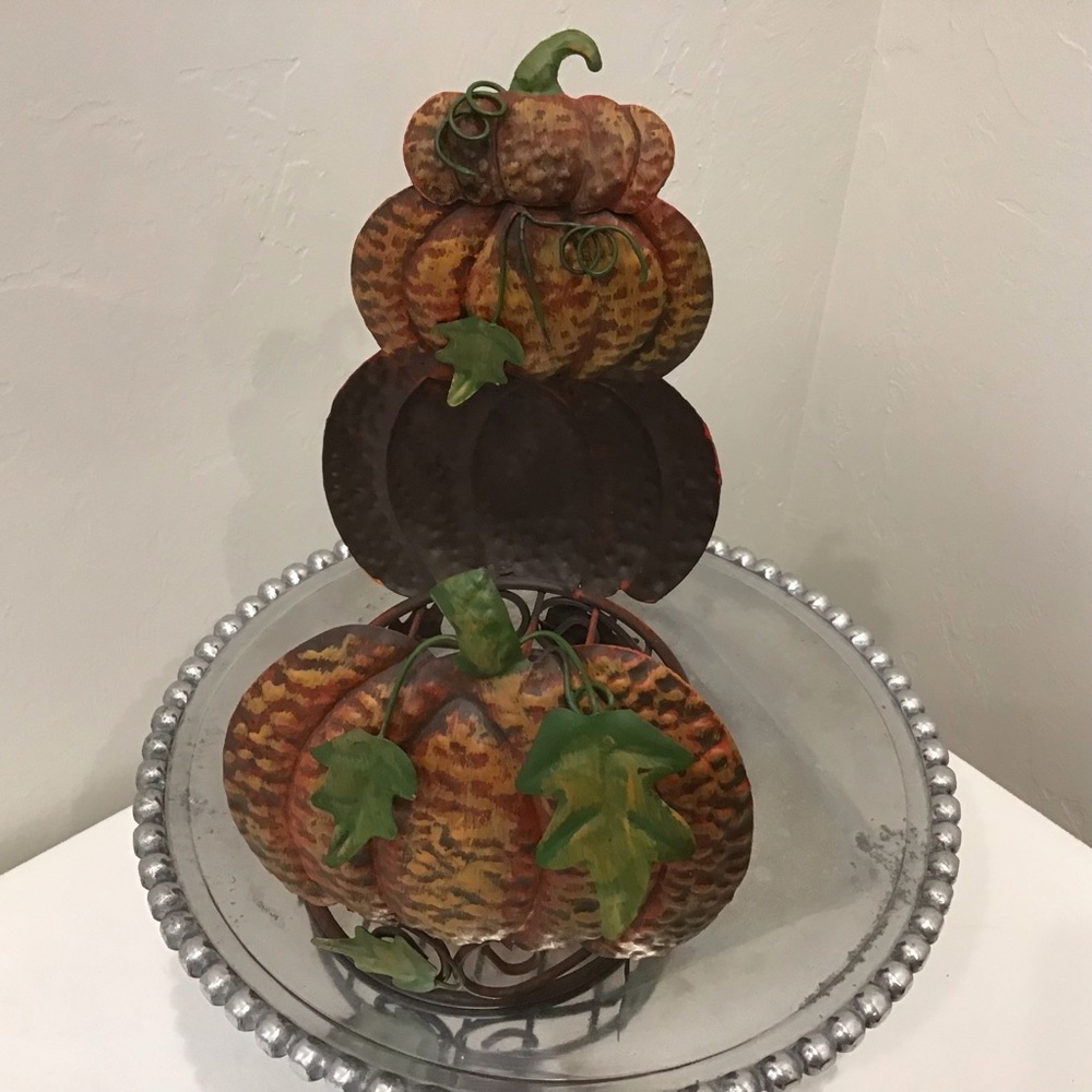 🍂 Metal Pumpkin Candle Holder – Cozy Fall Decor - Picture 5 of 6